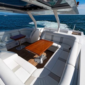 White and Silver yacht exterior 3