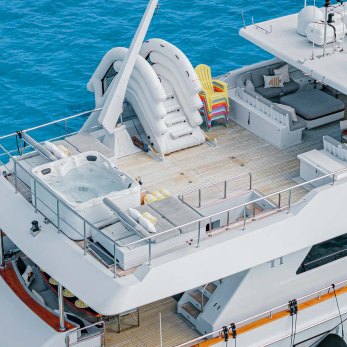 Beachfront yacht exterior 3