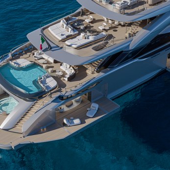Poseidon 86M yacht exterior 3