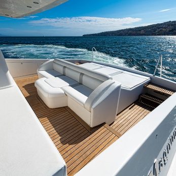 White and Silver yacht exterior 2