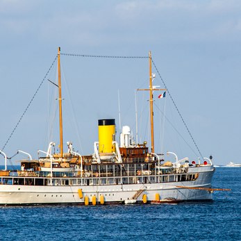 SS Delphine yacht exterior 4