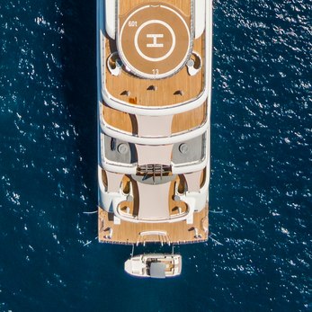 Blue yacht exterior 4