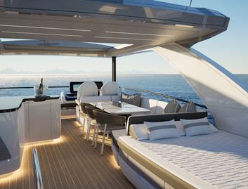Pearl 73, Fly Deck/Sportdeck