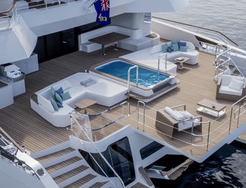 Silent Yachts 120 Explorer, Deck Area