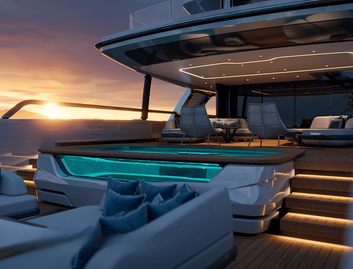 Baglietto T54 , Deck Area