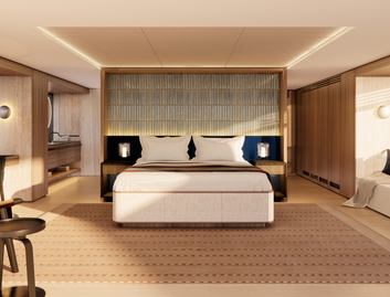 Benetti Oasis 42M, Accommodation