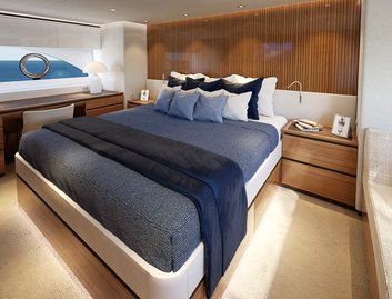 Riviera 78 Motor Yacht Open Bridge Deck, Accommodation