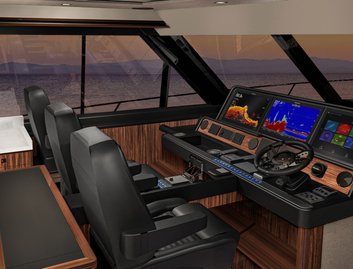 Riviera 645 SUV, Helm Station