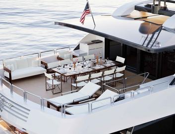 Lazzara UHV 100, Fly Deck/Sportdeck