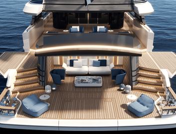 Gulf Craft Majesty 145 , Beach Club