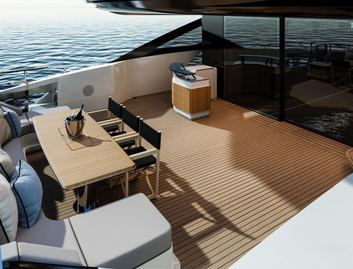 Mangusta GranSport 34 , Deck Area