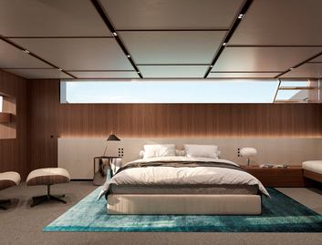 Sanlorenzo SL110 Asymmetric, Accommodation