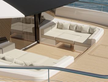 Wider Yachts WiderCat 76 , Deck Area