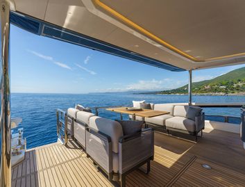 Absolute 70 FLY, Deck Area