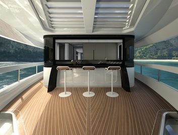 Ferretti Yachts INFYNITO 80, Deck Area