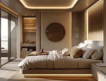 Bering 110, Accommodation