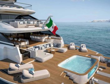 Benetti B.Now 52M , Deck Area