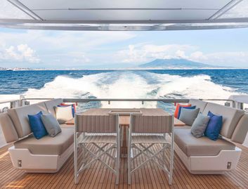 Ferretti 860, Deck Area