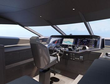Sunseeker 94 Yacht Mk2, Helm Station
