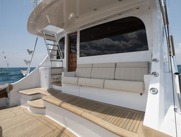 Hatteras GT70, Deck Area