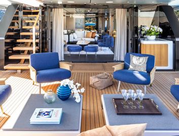 Custom Line Saetta 140&#039;, Deck Area