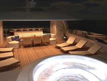 Ocean Alexander 155 Megayacht, Deck Area