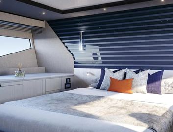 Sunseeker 55 Sport Yacht, Accommodation