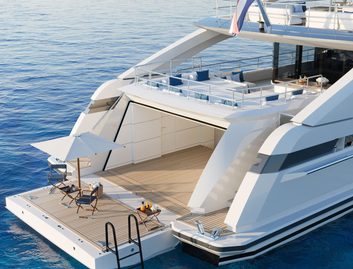 Heesen 50m Aluminium Semi-Displacement Gen 2, Beach Club