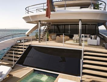 Benetti B.Century 55M Four-Deck, Beach Club