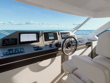 Monte Carlo Yachts MCY 70 Skylounge, Helm Station