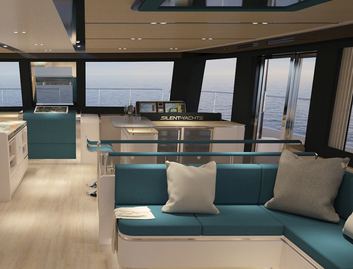 Silent 80 Flybridge, Helm Station