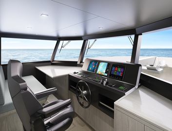 Outer Reef Yachts 780  Adventure , Helm Station