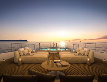 Benetti Class 44M, Deck Area