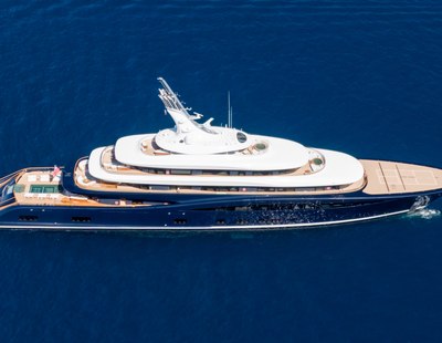 Side view of Breakthrough yacht for visual comparison