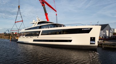 Watch the 36m Van der Valk Superyacht Jangada Launch for Repeat Owner