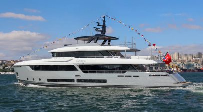Mengi Yay Launches First Atlante Classic 35 Explorer Yacht  Cabana