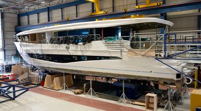 Princess X90 Yacht Reaches Key Build Milestone Ahead of Summer Debut