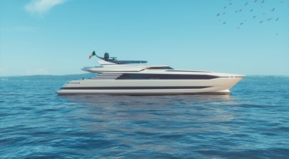 First Look: Cantieri di Pisa Reveals Akhir 44’s Interiors at DIBS 2025