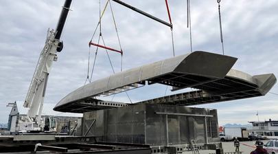 34m Crescent CCY110 Multihull Yacht Reaches New Construction Milestone
