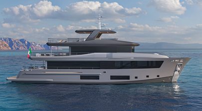 Second Cantiere delle Marche Nauta Air 110 Explorer Yacht Tartaruga Launched