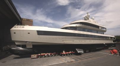72m Giorgio Armani-Designed Admiral Superyachts Launched