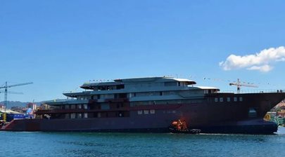 112m explorer yacht FREIRE undergoes technical launch