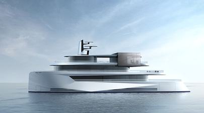 Glass cube center to new superyacht concept