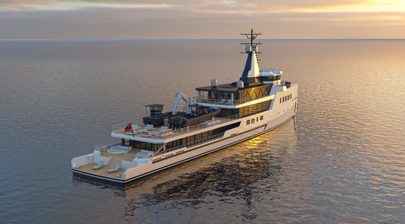 Damen Yachting launches custom 75m Hybrid expedition yacht from Vlissingen facility