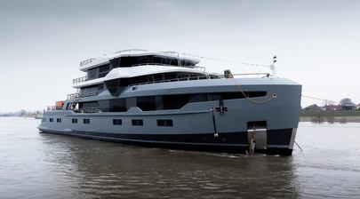 61m Leapher Polar Explorer Yacht Horizon Launched in the Netherlands