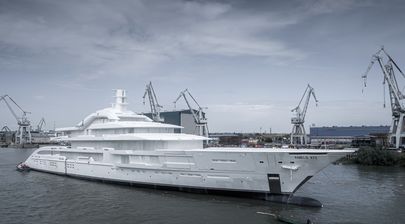 First Look: Full Custom Amels 120 arrives in Vlissingen