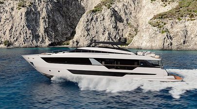 First Ferretti 1000 yacht in build 