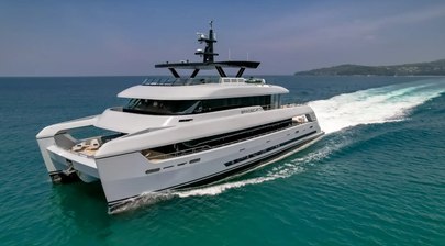 $2.5M Price Drop on 36m ‘White Lotus’ SilverYachts Catamaran SpaceCat