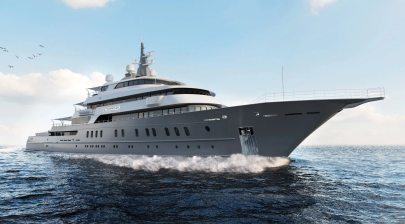 85m explorer yacht VICTORIOUS finally hits the water 