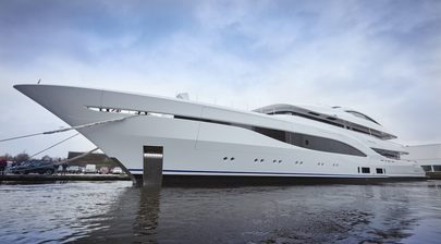 Feadship successfully launch 75m ARROW superyacht